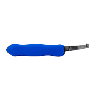 Hoof Knife EXPERT-GRIP-2K, left-short-narrow, blade of high alloyed steel, blue