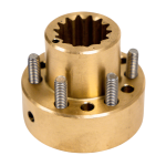 Douille en bronze avec cannelure de 22 mm