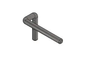 Leg Restraint Bar, front left, bent