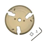 CowCare ALUMINIUM Hoof Trimming Disc, 6x of 2 mm inserts, open