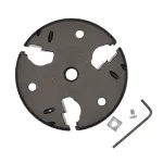 Disque CowCare FARMER, Ø115 mm, aluminium, 6 lames, ouvert (boite avec 2 lames et une clé)