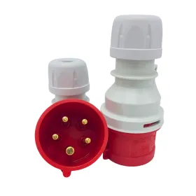 Socket, male IP 44, 5-polig, 400V, 6h,16a
