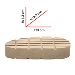 Talonnette fine en bois 13 cm, 12 mm (1 pièce)