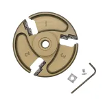 CowCare ALUMINIUM Hoof Trimming Disc, 6x of 2 mm inserts, open - Image 2