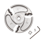 Disque CowCare titane, ouvert, 6 lames (1 lames additionnelles, 1 vis, et une clé) – Image 2