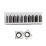 Lames interchangeables (4 bords tranchant) pour différents disques, 13,5x13,5x3 mm (coins carrés) – Image 2