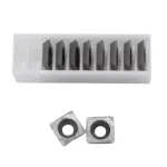 Lames interchangeables (4 bords tranchant)pour différents disques 13,5x13,5x3 mm (coins arrondis) – Image 2