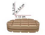 Talonette, bois, 11 cm, 1 pc, PREMIUM