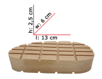 Block, wooden, 13 cm (1 pc.), PREMIUM