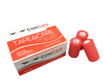 CowCare TAPE&CARE CLASSIC Bandes Auto-adhésives, largeur 10 cm, effet stretch 200/450 cm, rouges