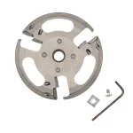 Disque de parage CowCare Conique, titane, 6 couteaux, 3 mm, ouvert(Fournie avec 2 lames, vis et clé)