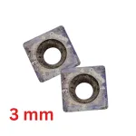 Replacement Blades for hoof trimming discs, 4 sides, 14x14x3 mm