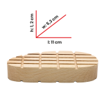 Block, wooden, 11 cm, 12 mm (1 pc.), THIN