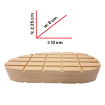 Talonette bois 13 cm, 1 pc, STANDARD